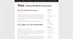 Desktop Screenshot of albertahandball.com